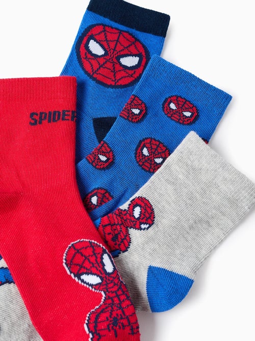 Pack 4 Paires de Chaussettes Spider-Man - Kiabi