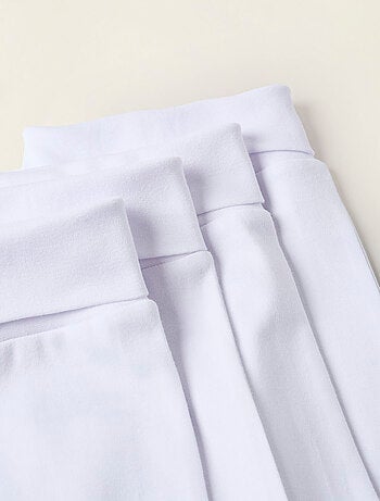 Pack 4 Pantalons à Pieds en Coton