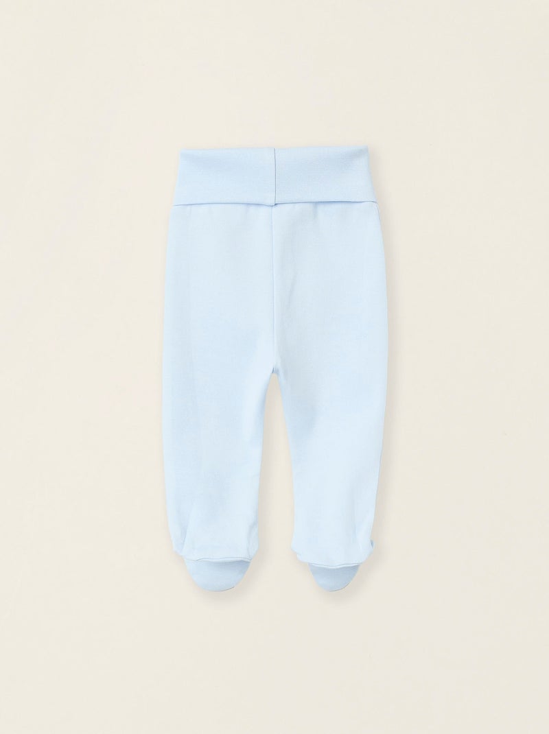 Pack 4 Pantalons à Pieds en Coton Multicolore - Kiabi