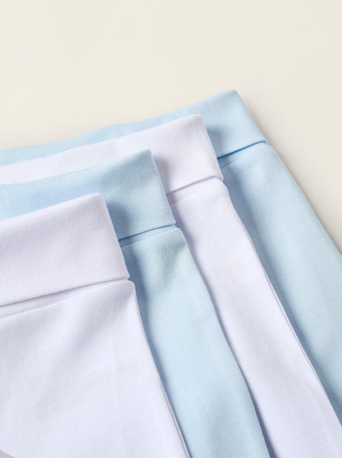 Pack 4 Pantalons à Pieds en Coton - Kiabi