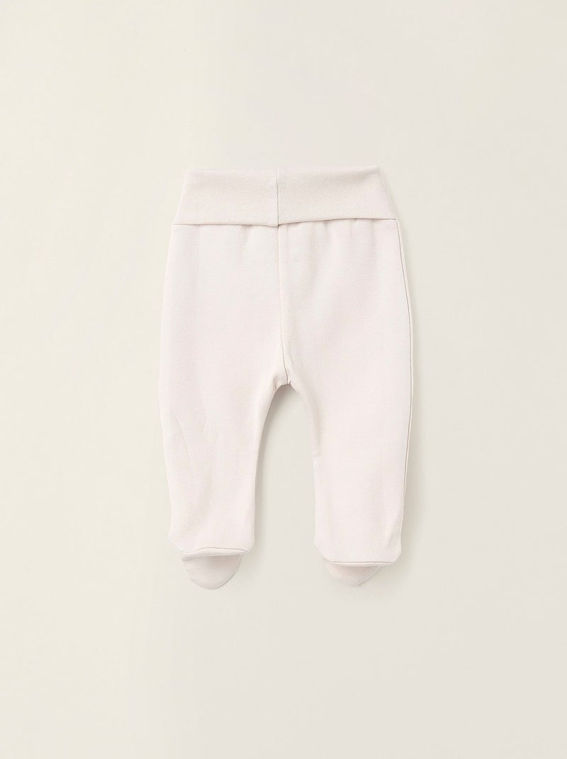Pack 4 Pantalons à Pieds en Coton Multicolore - Kiabi