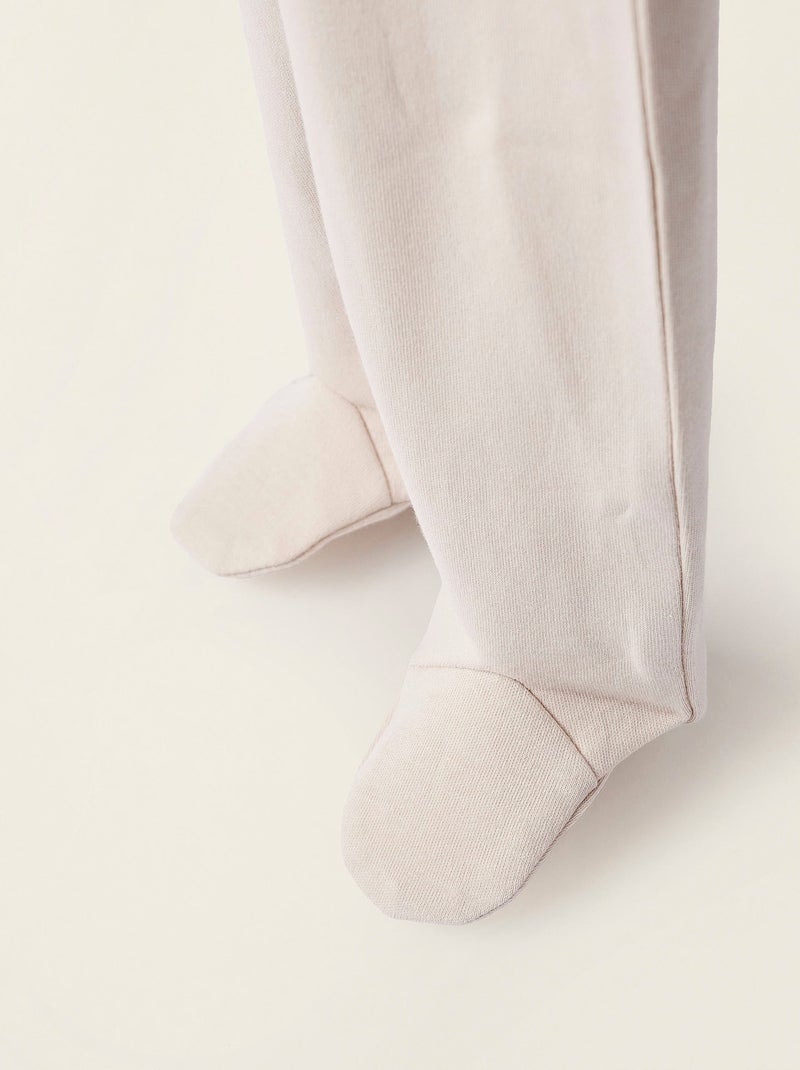 Pack 4 Pantalons à Pieds en Coton Multicolore - Kiabi