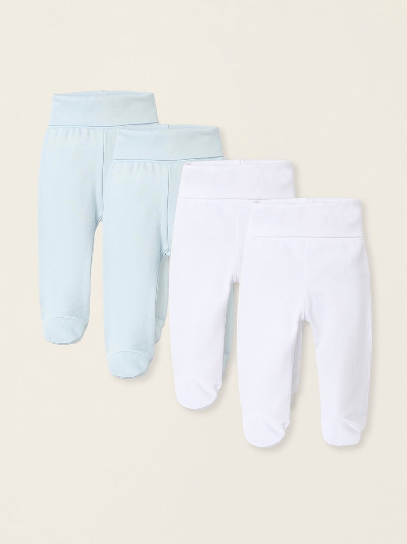 Pack 4 Pantalons à Pieds Multicolore - Kiabi