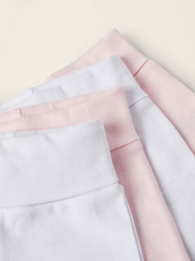 Pack 4 Pantalons à Pieds Multicolore - Kiabi