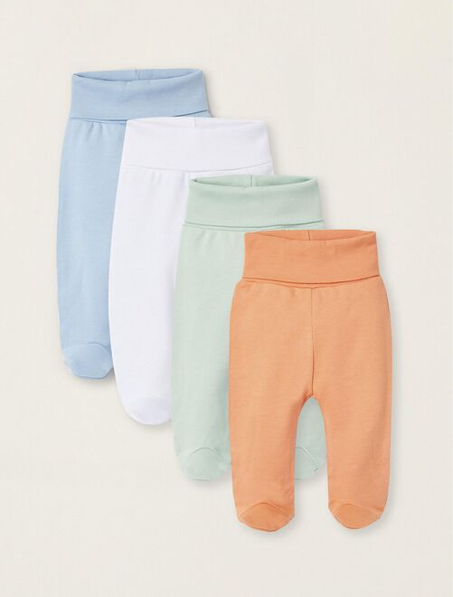 Pack 4 Pantalons à Pieds pour Bébé 'Extra Comfy'  ESSENTIALS LINE - Kiabi