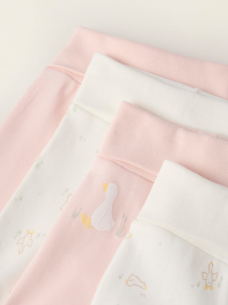 Pack 4 Pantalons avec Pieds Multicolore - Kiabi