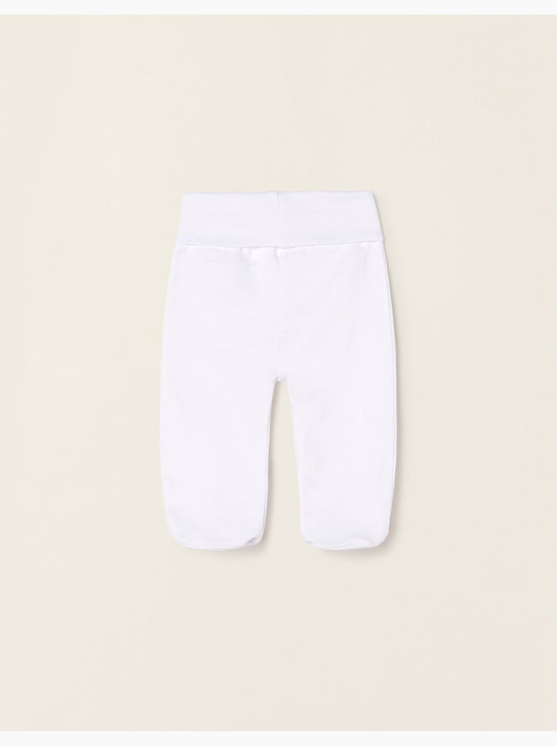 Pack 4 Pantalons avec Plis et Ceinture Haute Blanc - Kiabi