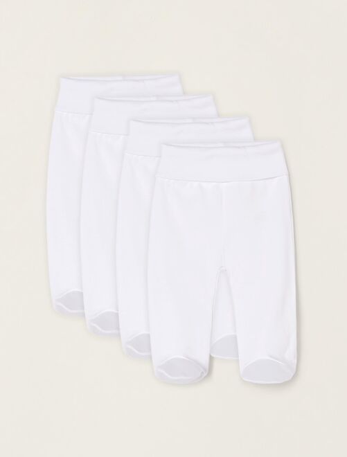 Pack 4 Pantalons avec Plis et Ceinture Haute pour Nouveau-Né et Bébé  ESSENTIALS LINE - Kiabi