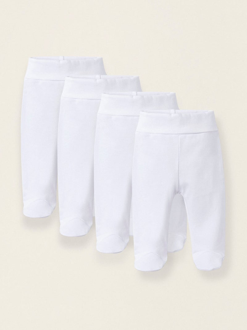 Pack 4 Pantalons avec Plis et Effet Thermique Blanc - Kiabi