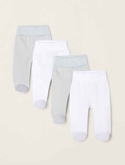 Pack 4 Pantalons avec Plis pour Nouveau-Né et Bébé  ESSENTIALS LINE - Kiabi