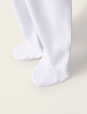 Pack 4 Pantalons en Coton avec Pieds