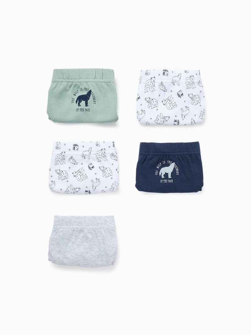 Pack 5 Culottes Multicolore - Kiabi