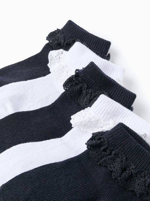 Pack 5 Paires de Chaussettes avec Crochet - Kiabi