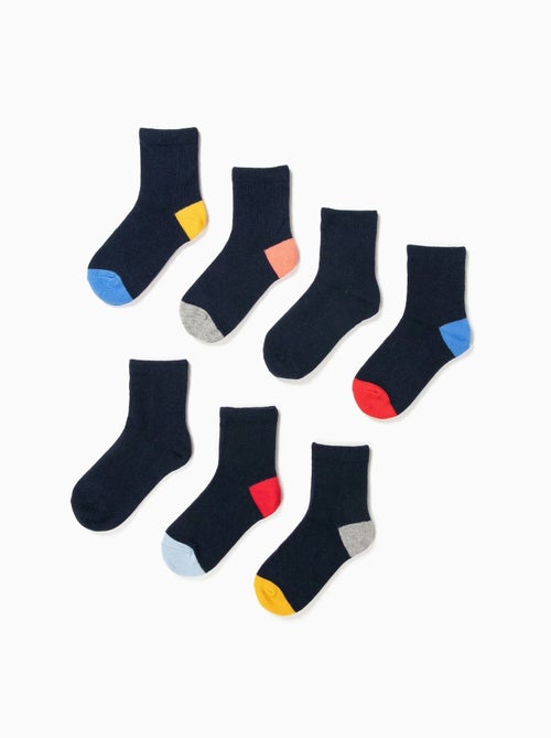 Pack 5 Paires de Chaussettes avec Détails Colorés - Kiabi