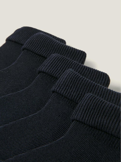 Pack 5 Paires de Chaussettes avec Revers Côtelés - Kiabi