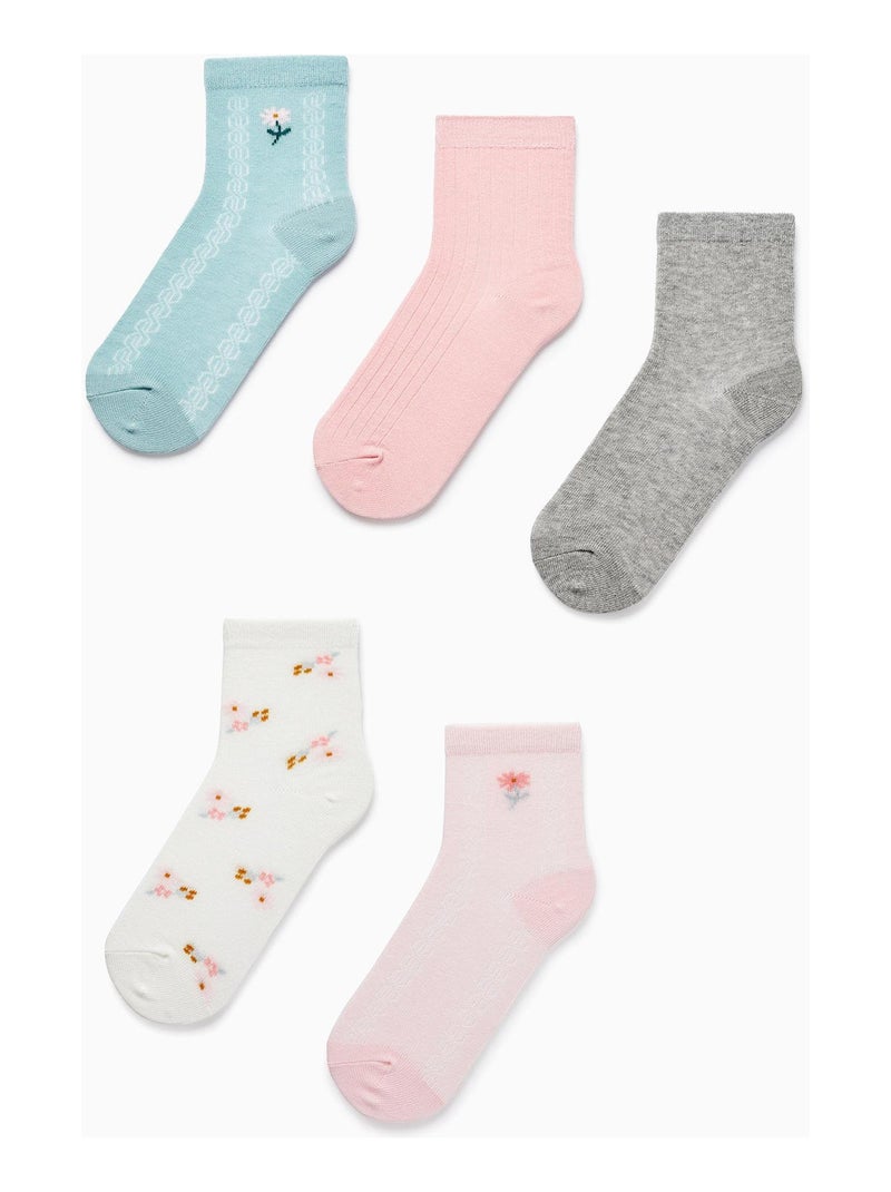 Pack 5 Paires de Chaussettes pour Fille   ROYALS OFF DUTY Multicolore - Kiabi