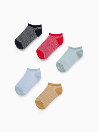 Pack 5 Paires de Socquettes à Rayures