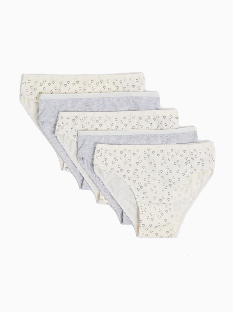 Pack 5 Slips Beige - Kiabi