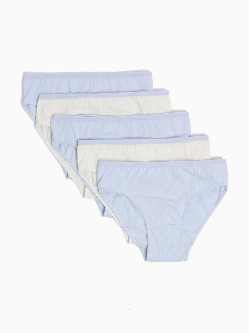 Pack 5 Slips Bleu - Kiabi