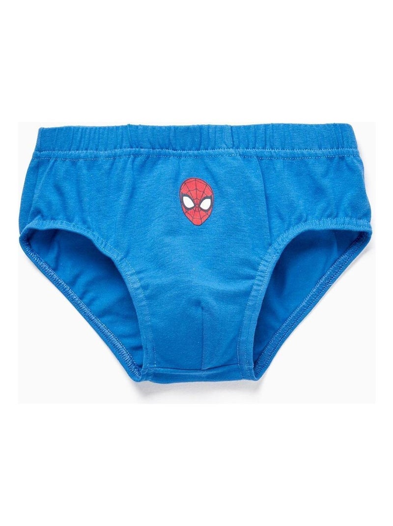 Pack 5 Slips en Coton pour Garçon 'Spider-Man'   MARVEL SPIDERMAN Multicolore - Kiabi