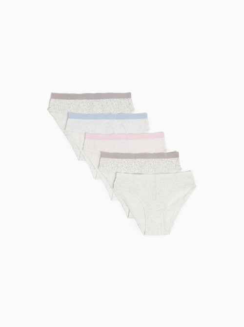 Pack 5 Slips Imprimés - Kiabi