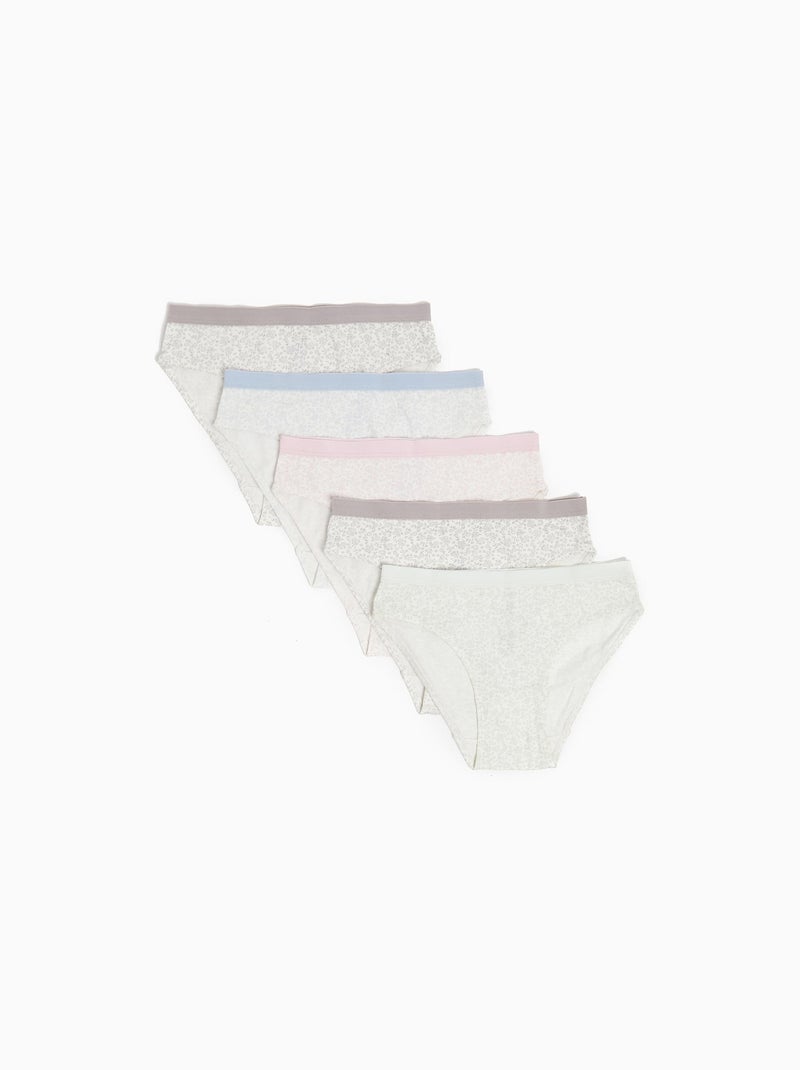 Pack 5 Slips Imprimés N/A - Kiabi