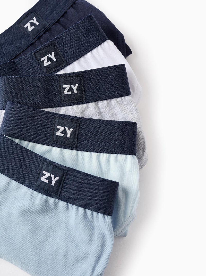 Pack 5 Slips Unis Multicolore - Kiabi