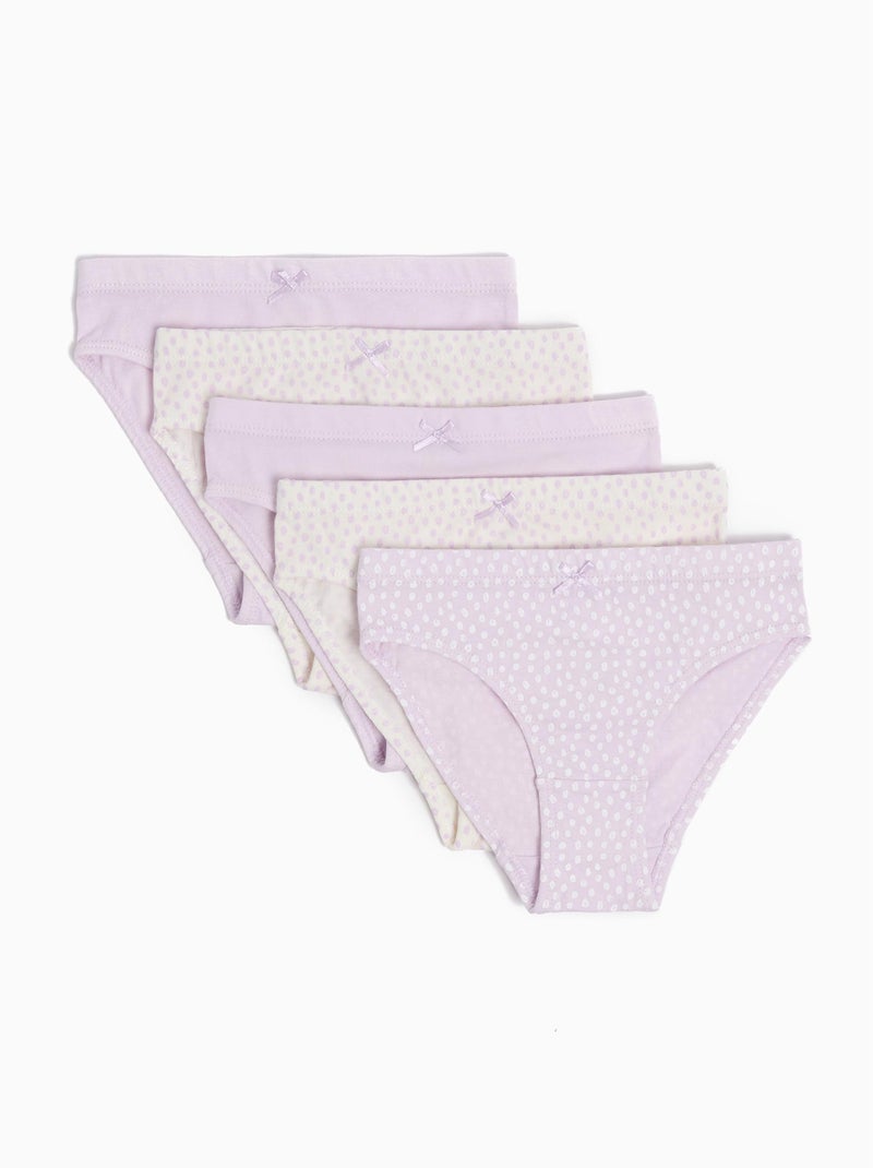 Pack 5 Slips Violet - Kiabi