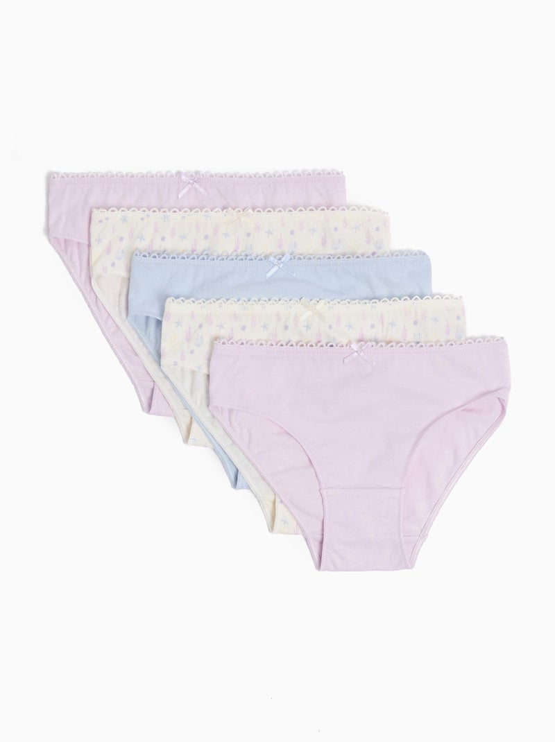Pack 5 Slips Violet - Kiabi