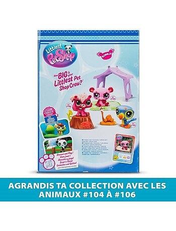 Pack à thème 3 pets - bandai - littlest pet shop camping - animaux et accessoires