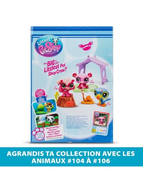 Pack à thème 3 pets - bandai - littlest pet shop camping - animaux et accessoires - Kiabi