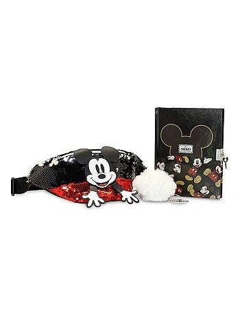 Pack avec Sac Banane + Complém - Disney Mickey Mouse Shy - Rouge - Taille Unique