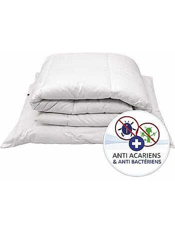 Pack bébé Microfibre anti Acariens et anti Bactériens - 1 couette 80 x 120 + 1 oreiller 40 x 60
