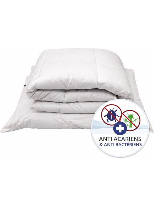 Pack bébé Microfibre anti Acariens et anti Bactériens - 1 couette 80 x 120 + 1 oreiller 40 x 60 - Kiabi