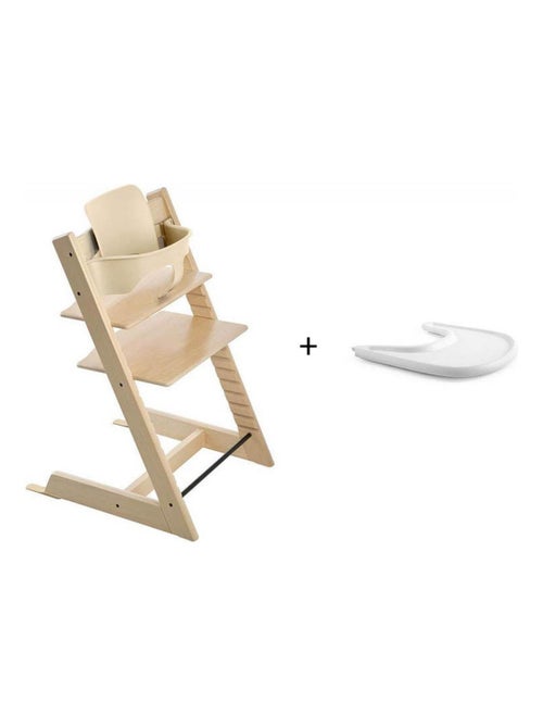 Pack chaise TRIPP TRAPP Naturel avec Baby Set - Tablette OFFERTE - Kiabi