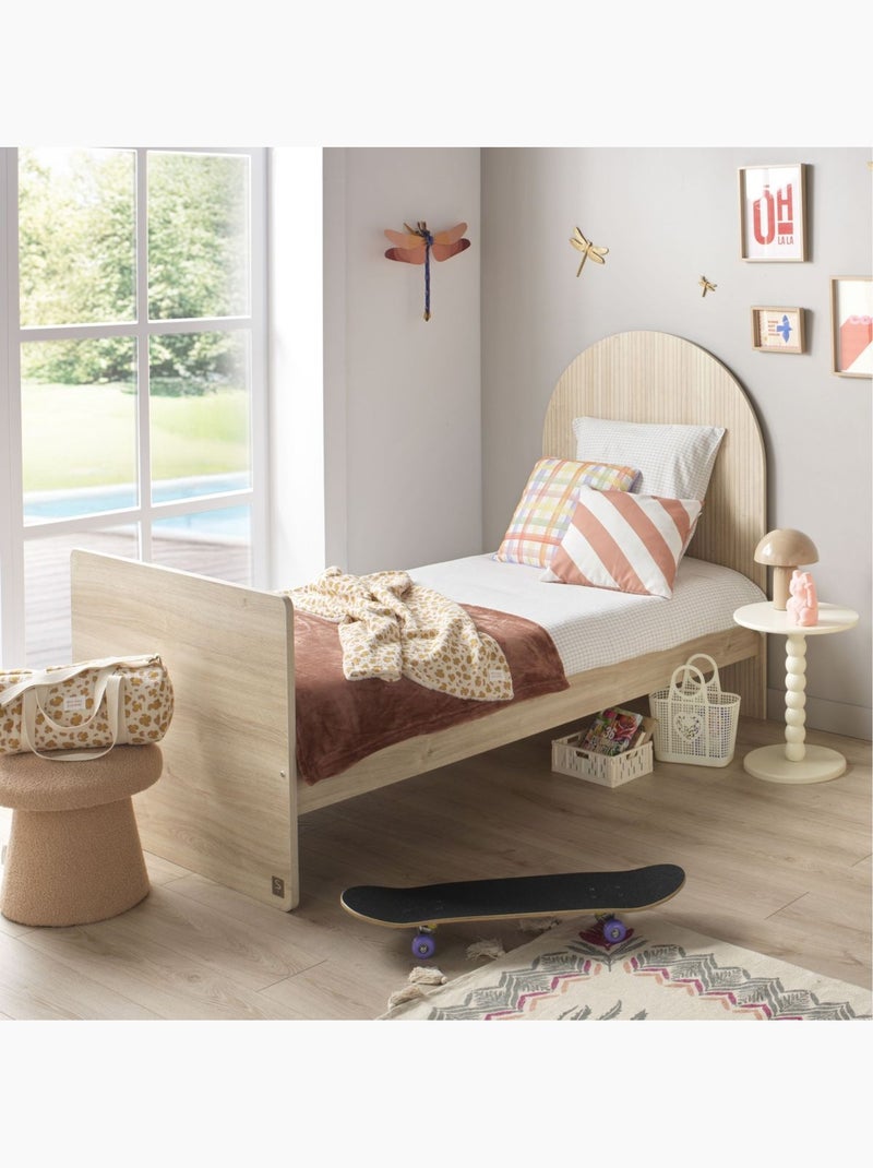 Pack chambre bébé évolutif – lit bébé 120x60 transformable en 90x190 + commode à langer évolutive en Marron - Kiabi