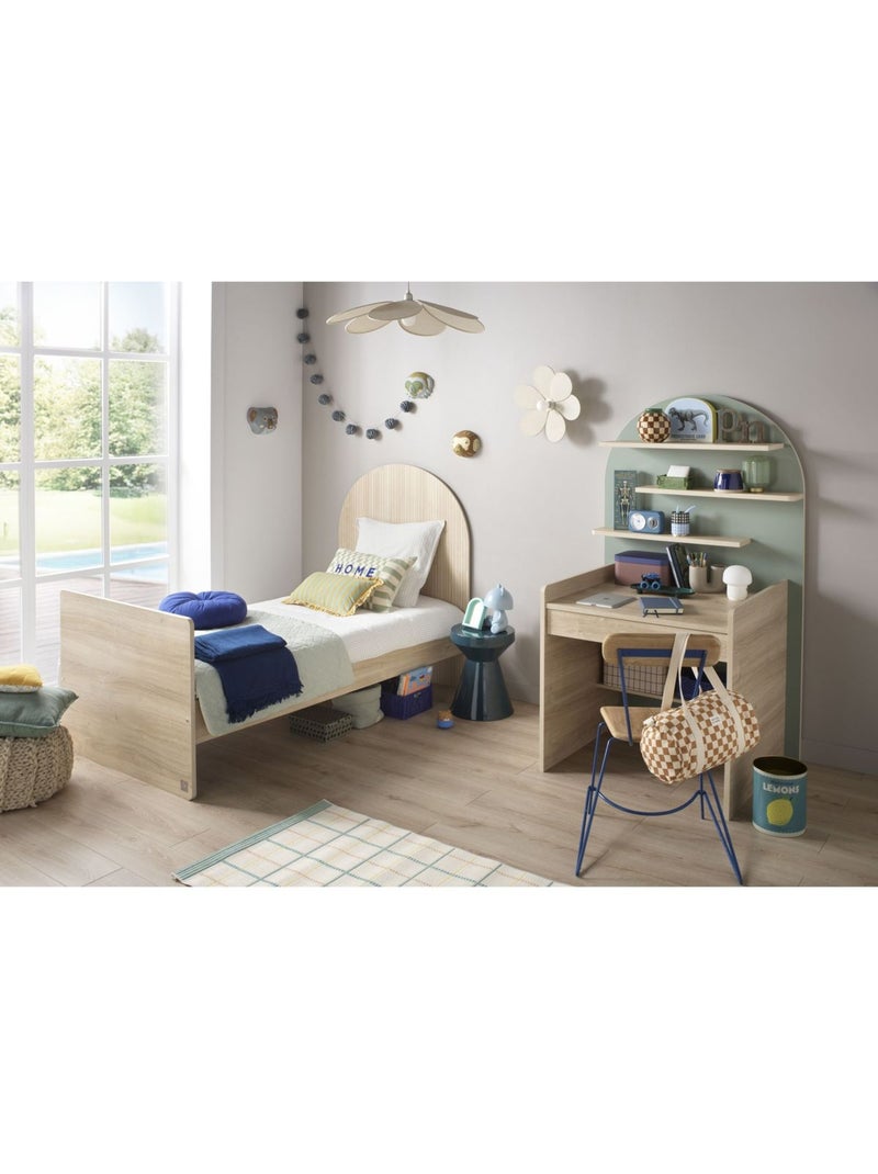 Pack chambre bébé évolutif – lit bébé 120x60 transformable en 90x190 + commode à langer évolutive en Vert - Kiabi