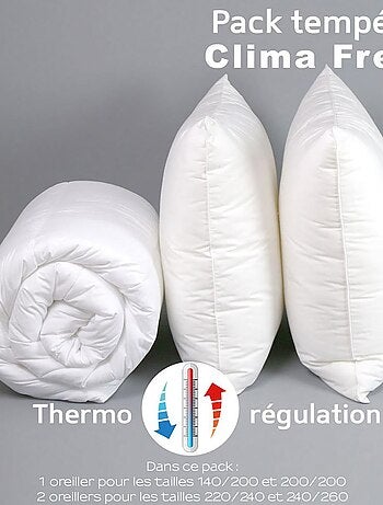 Pack Clima Fresh Thermorégulation couette TEMPEREE+oreiller - DODO