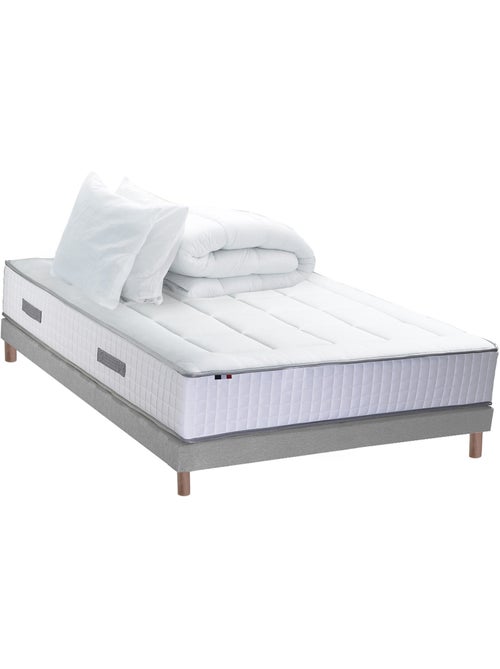 Pack complet avec matelas 28 BELLAGIO 2, sommier, oreillers et couette - Kiabi Pack complet avec matelas 28 BELLAGIO 2, sommier, oreillers et couette - Kiabi