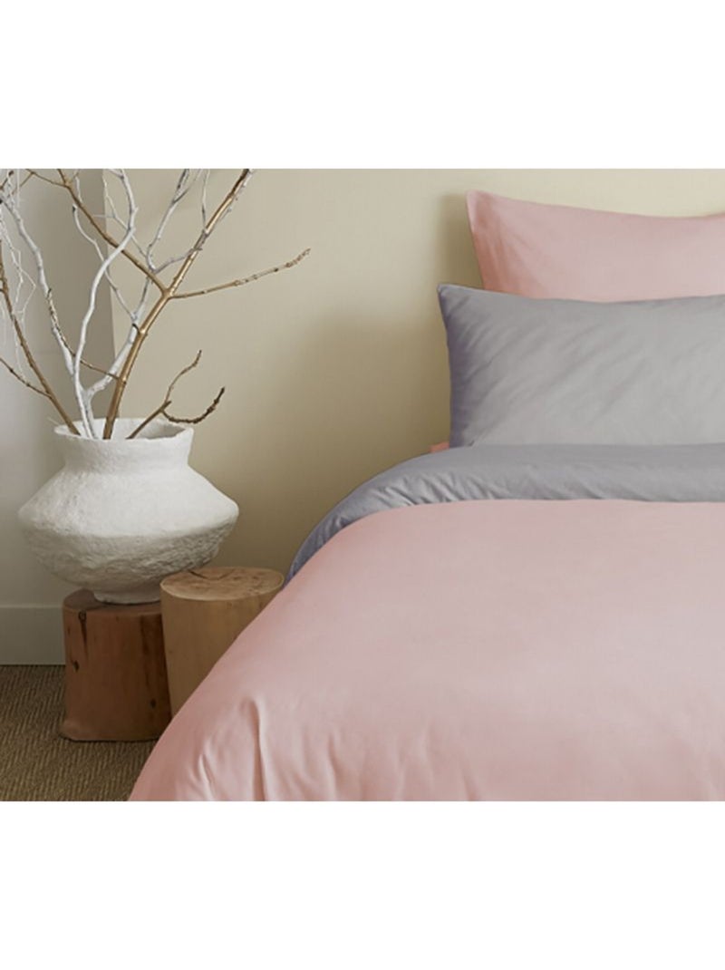 Pack complet Housse de couette - Coton Pur - 100 % Coton 57 Fils/cm² Rose - Kiabi