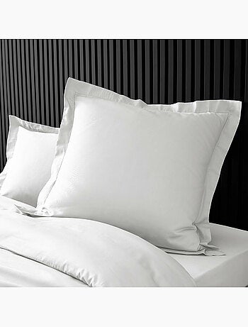 Pack complet housse de couette percale 78 fils pour lit 140 x 190 cm