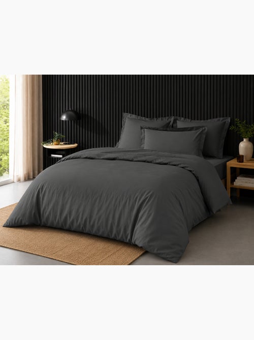 Pack complet housse de couette percale 78 fils pour lit 140 x 190 cm - Kiabi