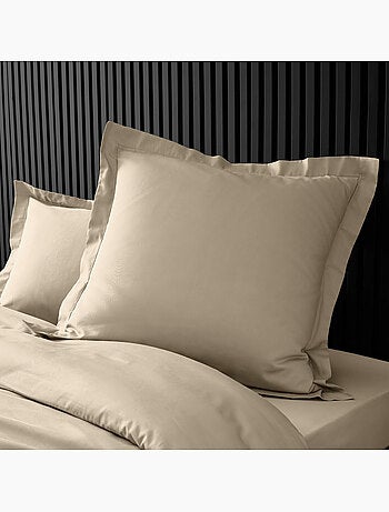 Pack complet housse de couette percale 78 fils pour lit 140 x 190 cm
