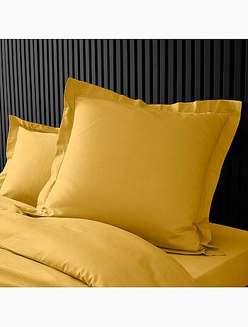 Pack complet housse de couette percale 78 fils pour lit 140 x 190 cm