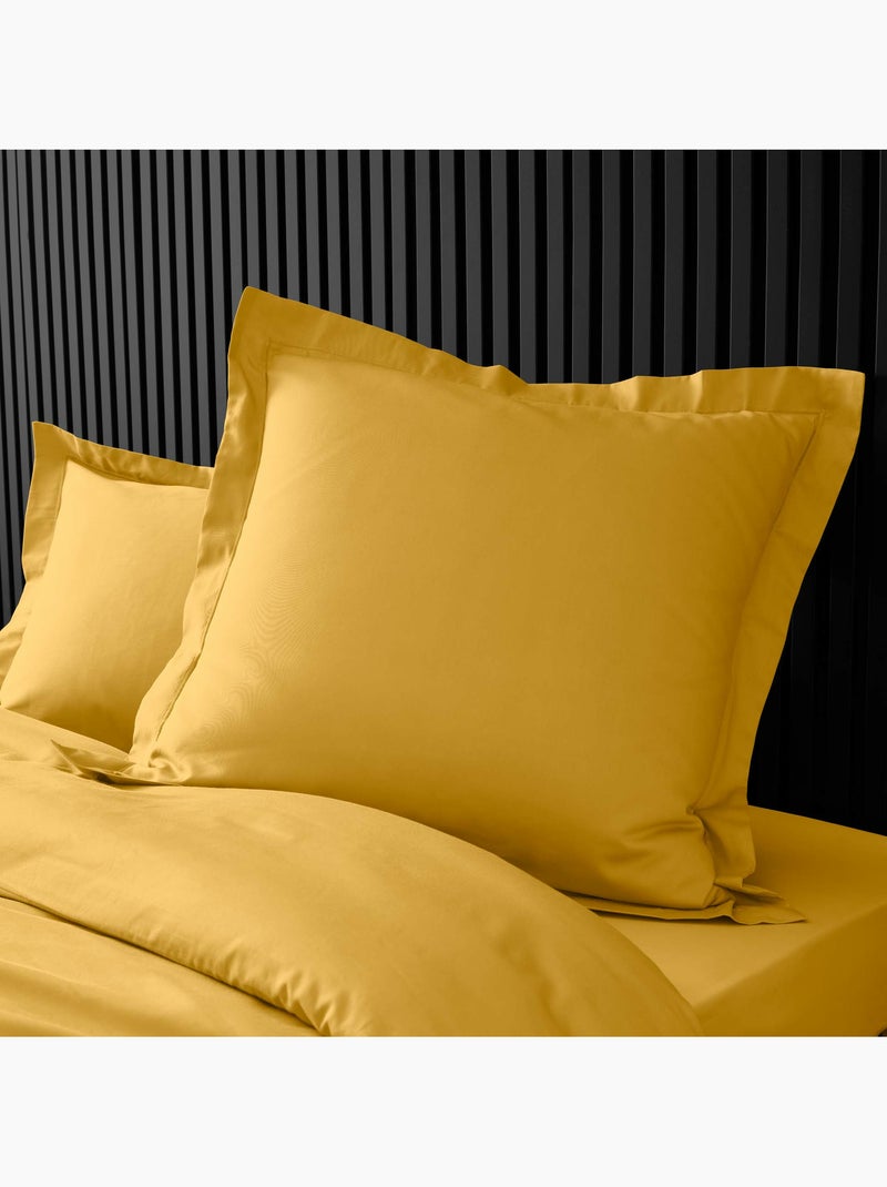 Pack complet housse de couette percale 78 fils pour lit 140 x 190 cm Safran - Kiabi