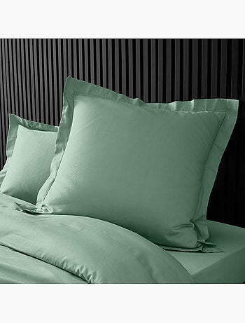 Pack complet housse de couette percale 78 fils pour lit 140 x 190 cm