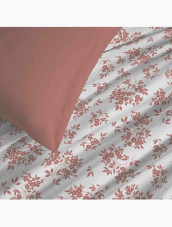 Pack complet housse de couette réversible – Drap housse – 100% coton