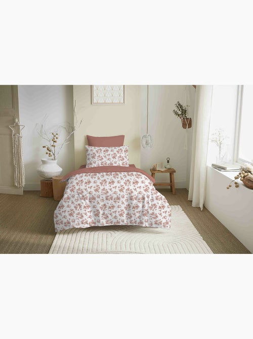 Pack complet housse de couette réversible – Drap housse – 100% coton - Kiabi Pack complet housse de couette réversible – Drap housse – 100% coton - Kiabi