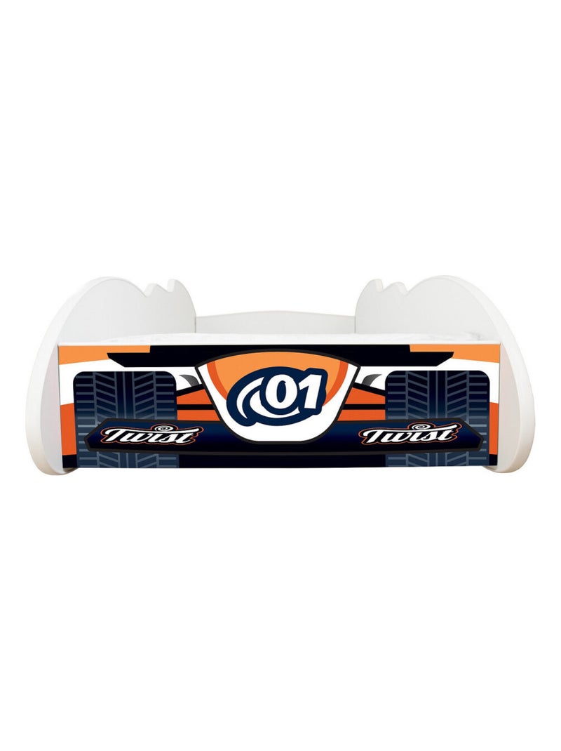 Pack complet Lit enfant Voiture Formule 1 motif Twist Orange - Kiabi