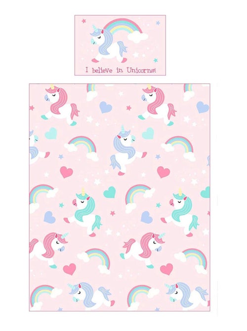 Pack complet Premium Lit enfant Licorne Lit+Matelas & Parure+Couette+Oreiller - Kiabi Pack complet Premium Lit enfant Licorne Lit+Matelas & Parure+Couette+Oreiller - Kiabi